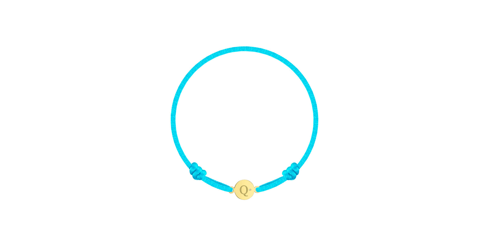 Children's diamond bracelet Circle Letter Q