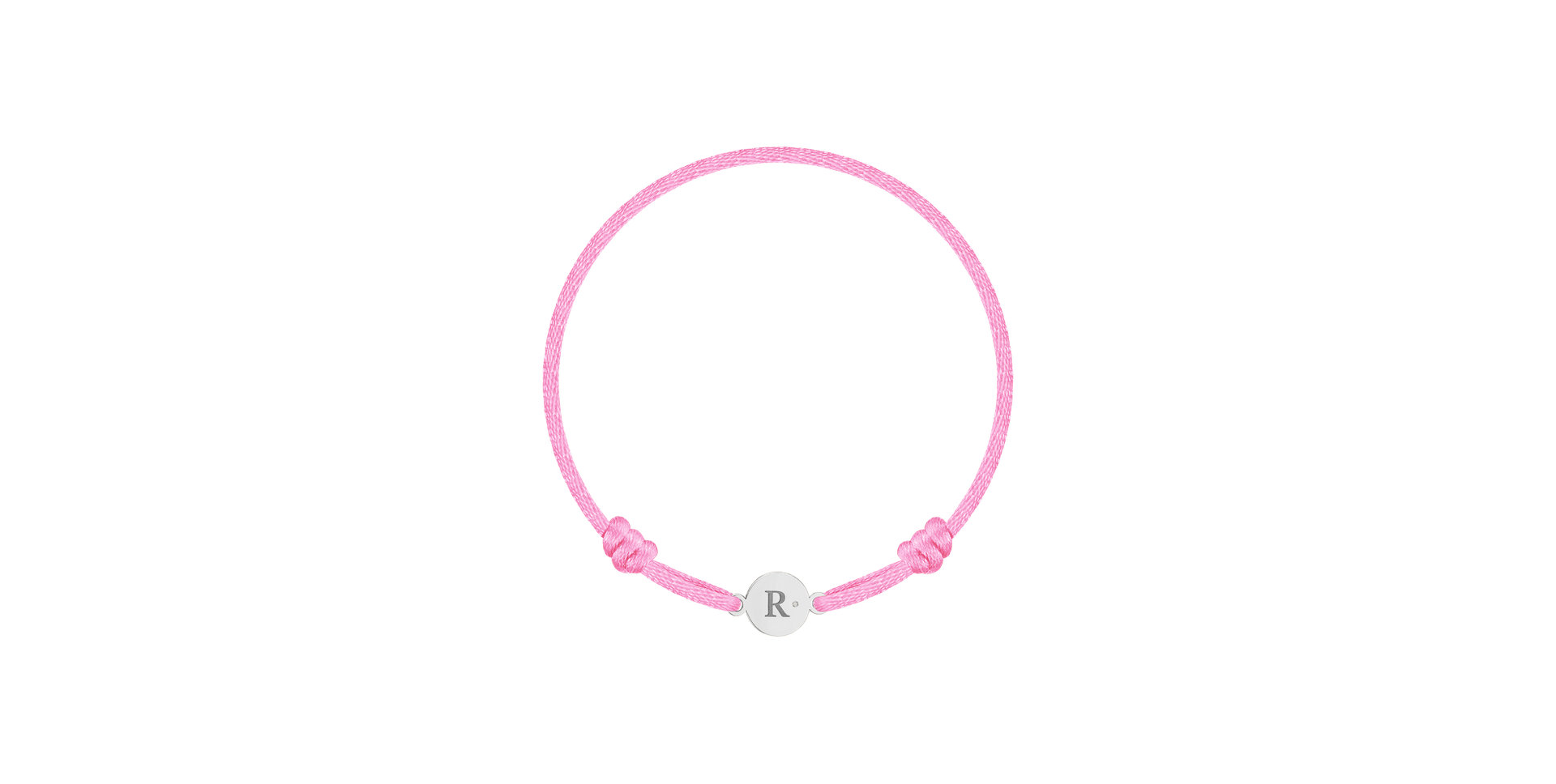Children's diamond bracelet Circle Letter R