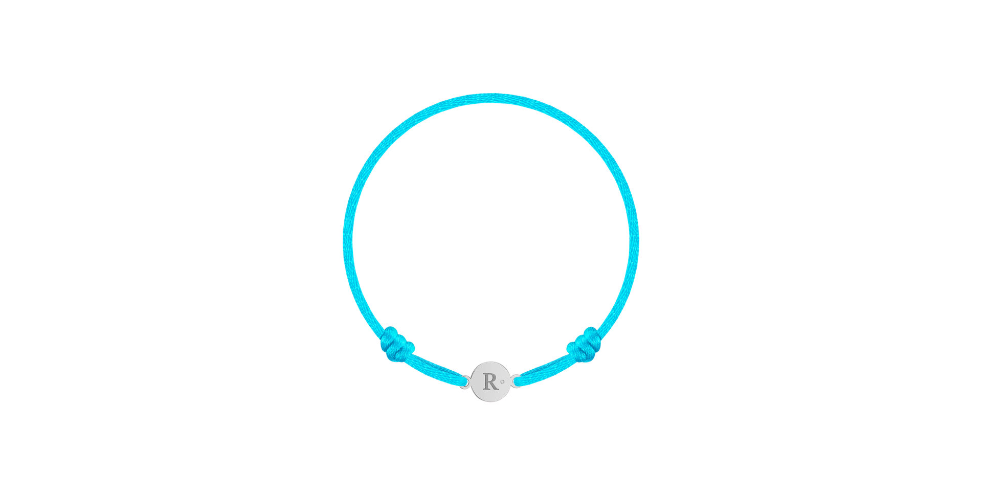 Children's diamond bracelet Circle Letter R