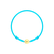 Children's diamond bracelet Circle Letter W1