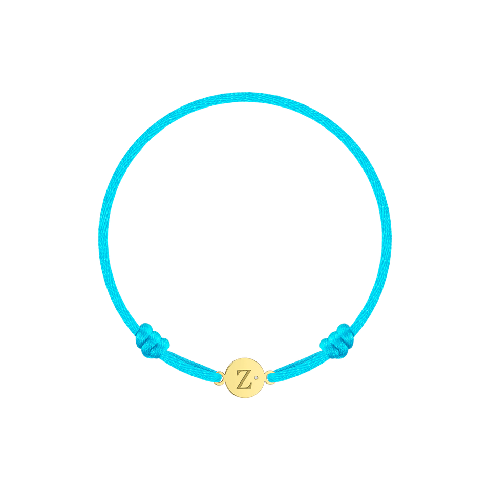 Children's diamond bracelet Circle Letter Z