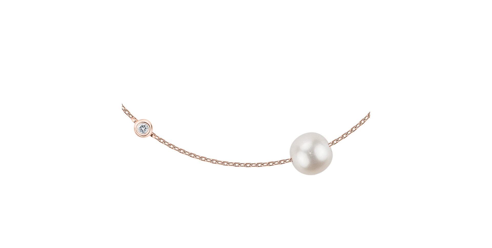 Diamond bracelet with pearl Stunning Lake