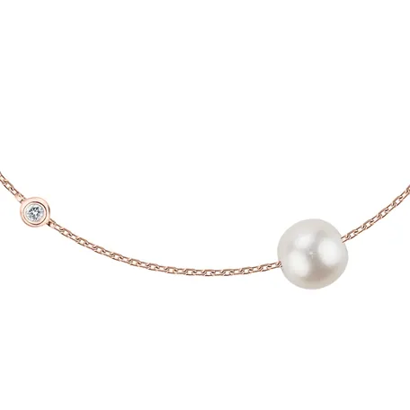 Diamond bracelet with pearl Stunning Lake