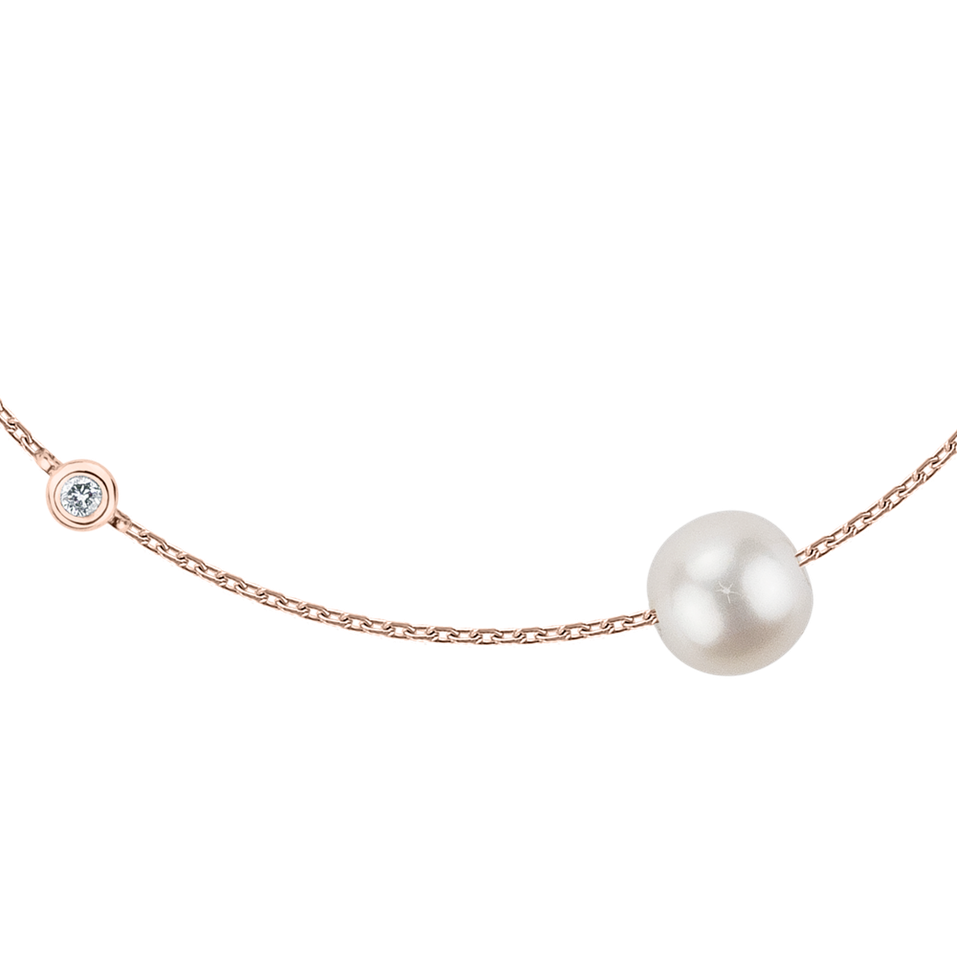 Diamond bracelet with pearl Stunning Lake