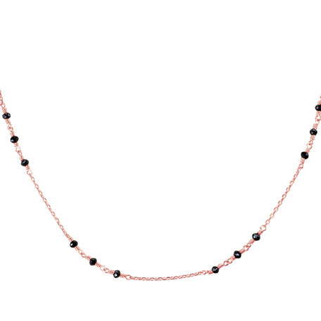 Necklace with black diamonds Deep Melody