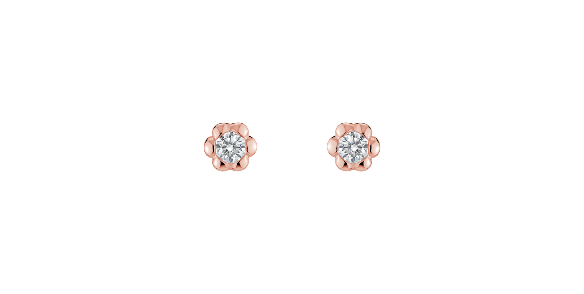 Diamond earrings Blooming Love