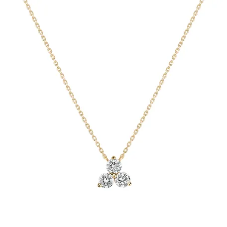 Diamond necklace Sparkling Trefoil