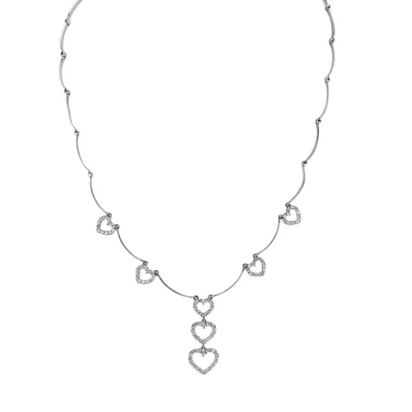 Diamond necklace Heart Melody