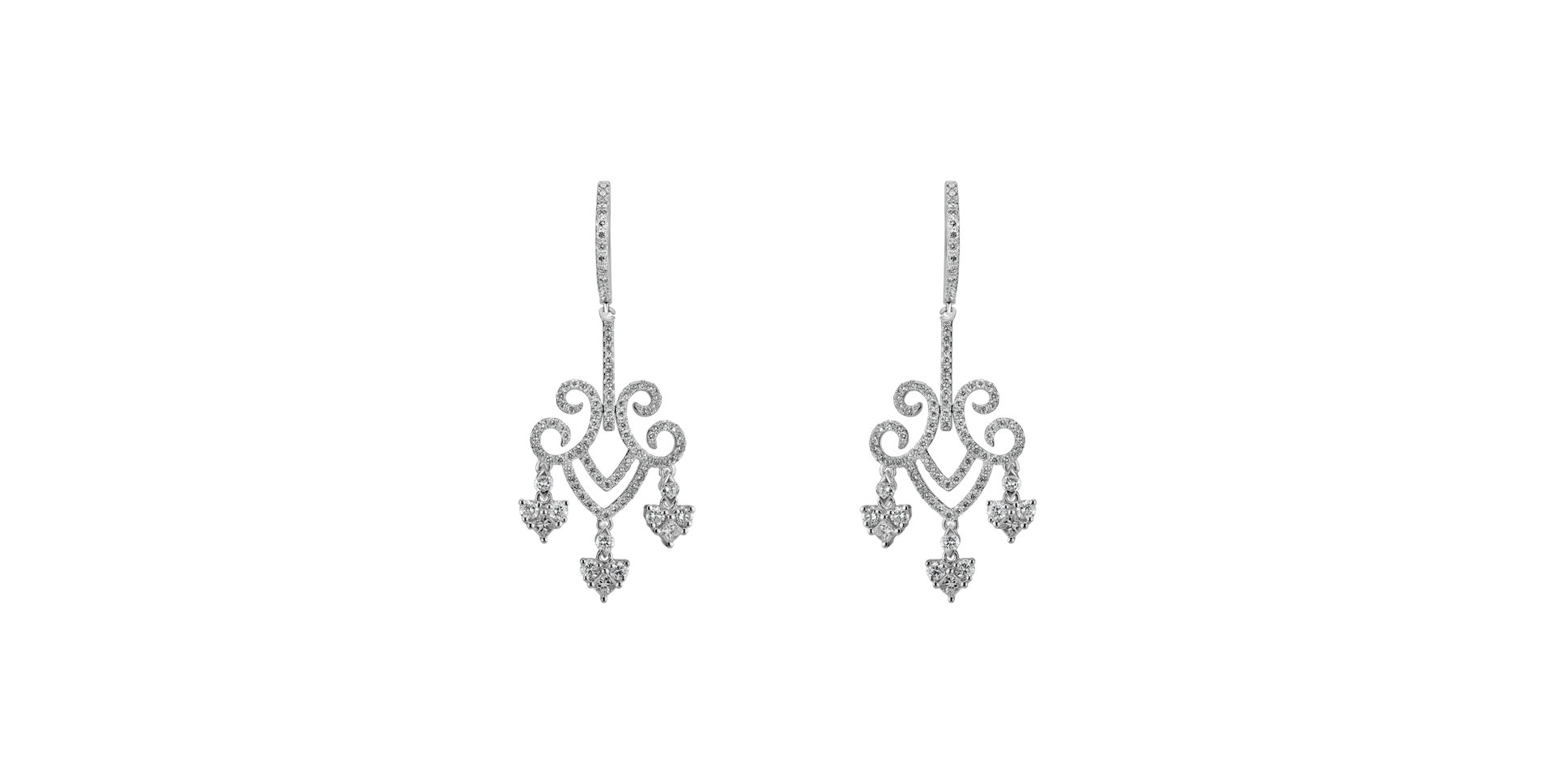 Diamond earrings Auburn Cross
