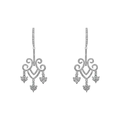 Diamond earrings Auburn Cross