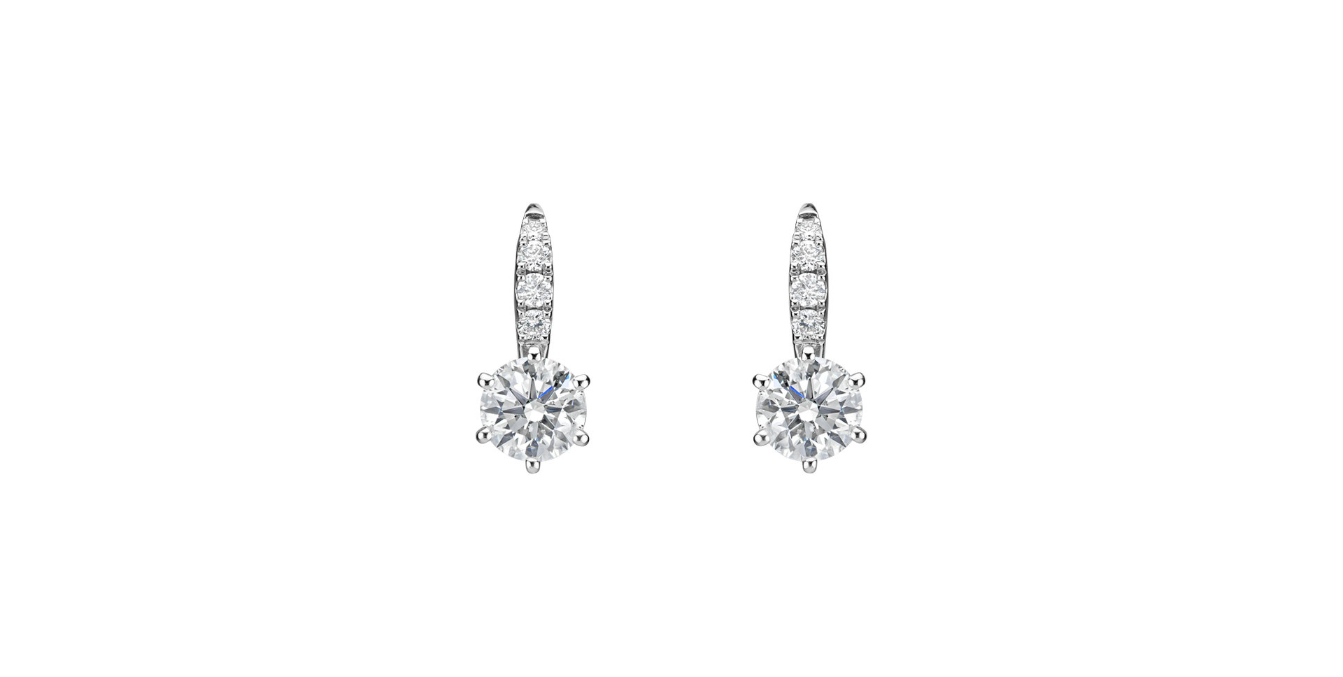 Diamond earrings Sparkless