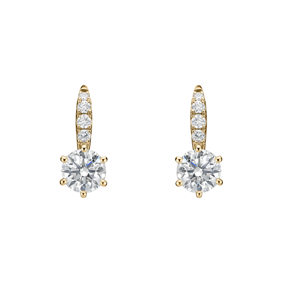 Diamond earrings Sparkless