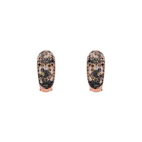 Earrings with coloured diamonds Inferno Angel