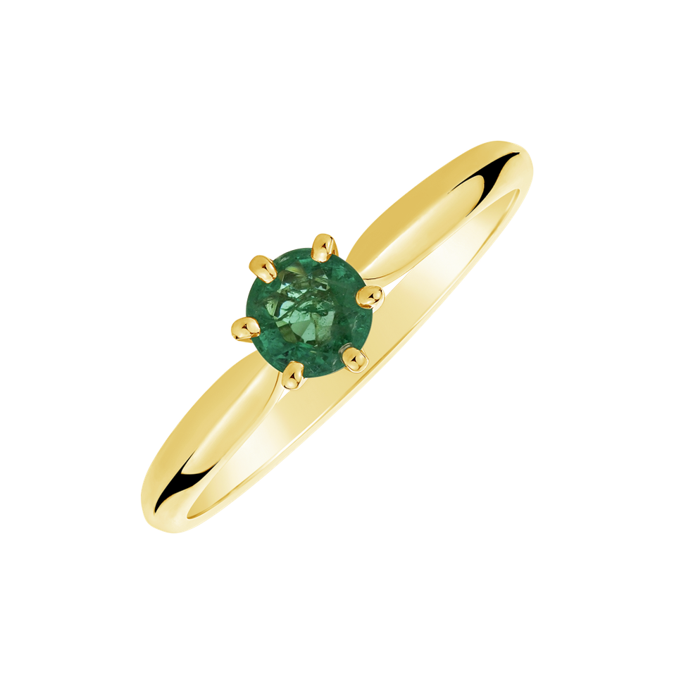 Ring with Emerald Eternal Joy