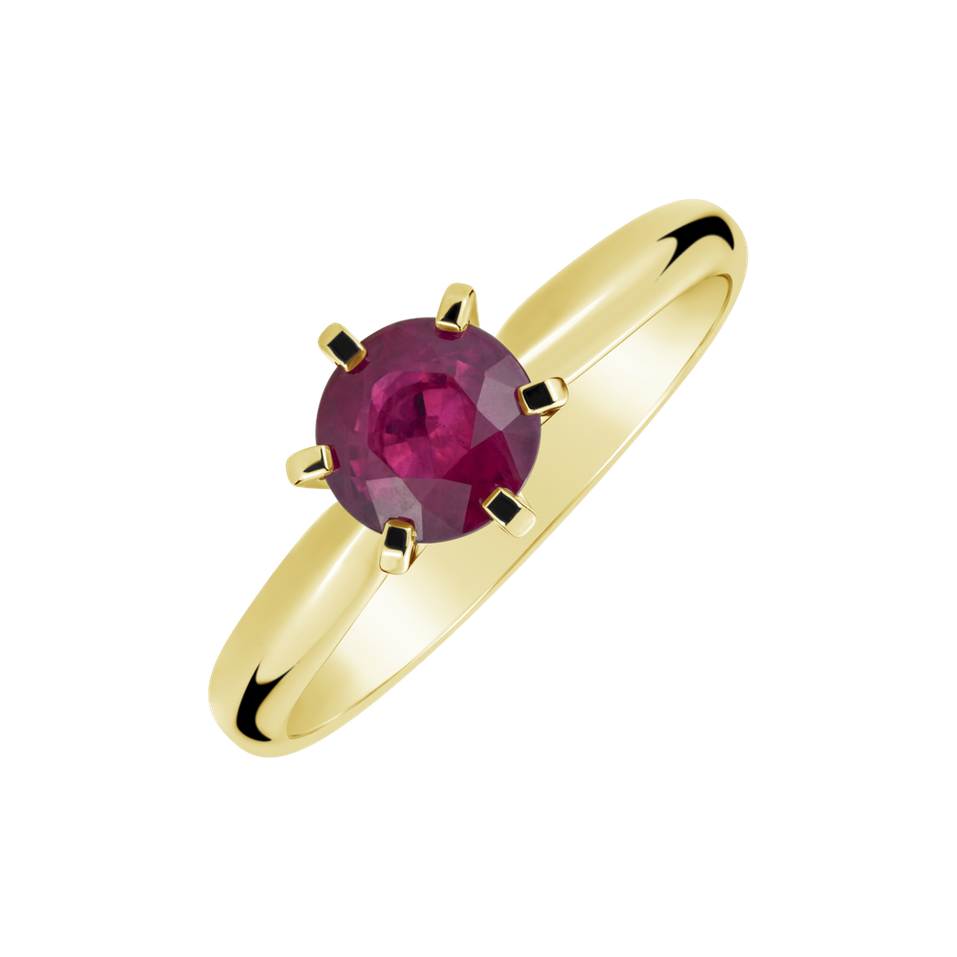 Ring with Ruby Eternal Joy
