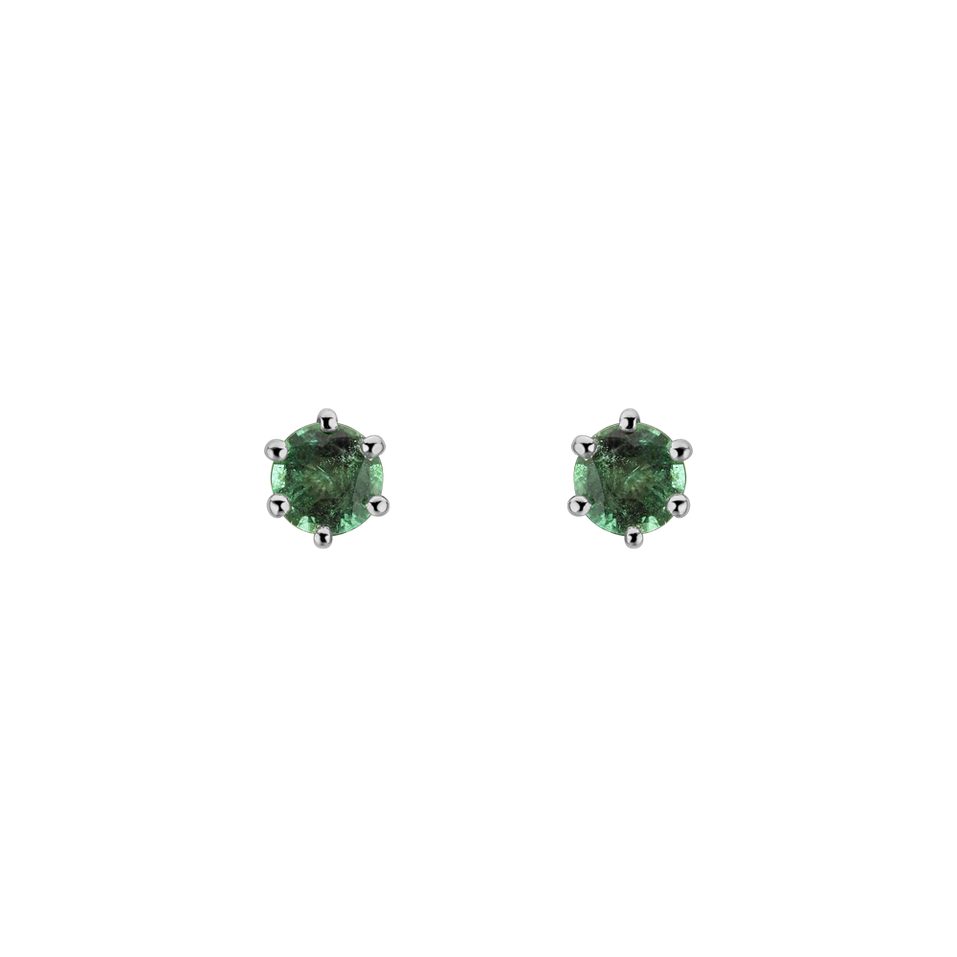 Earrings with Emerald Vesper Romance