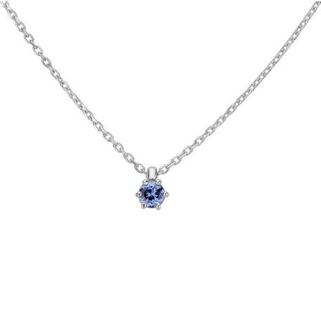 Necklace with Tanzanite Eternal Drop