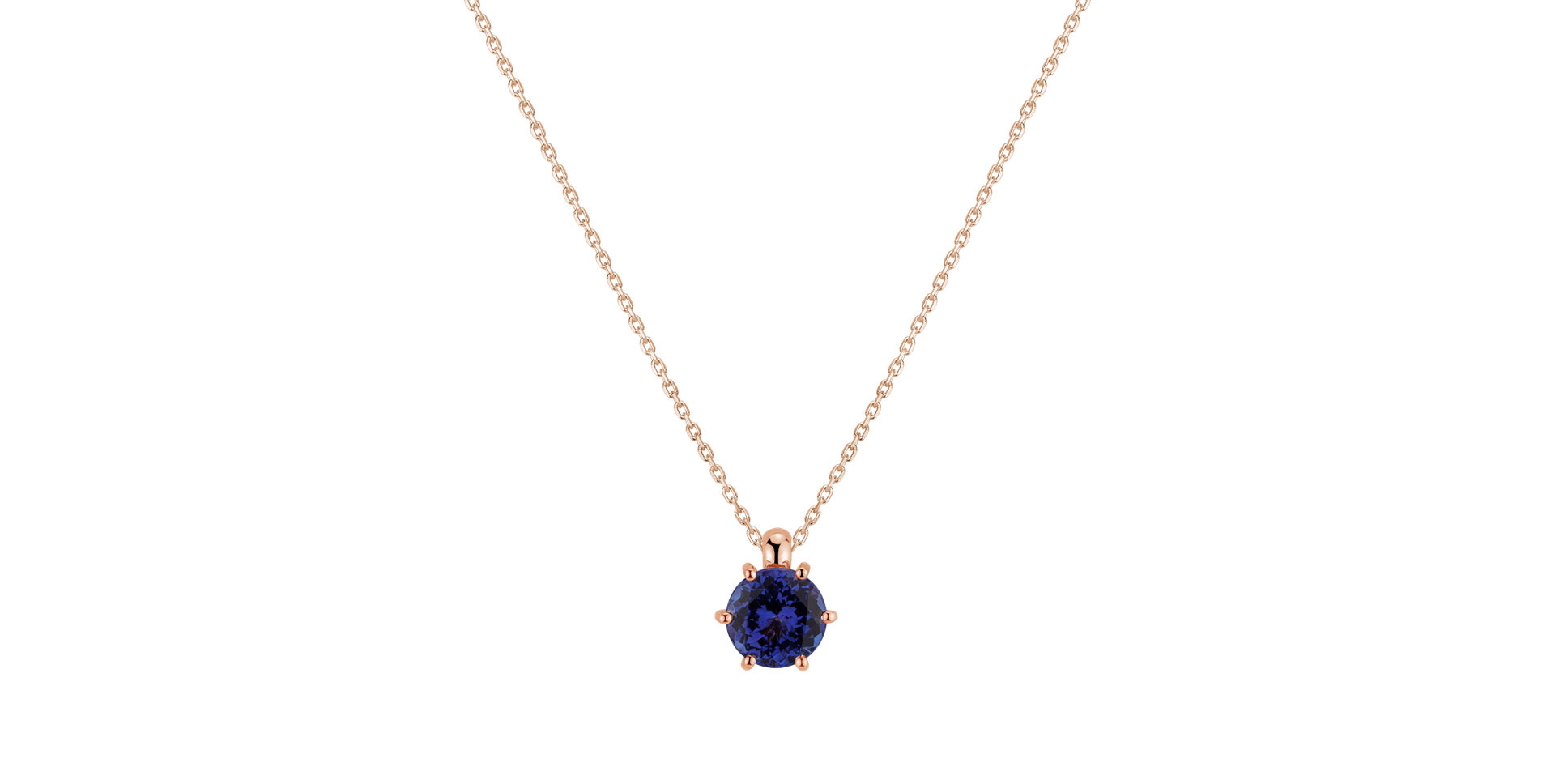 Necklace with Tanzanite Eternal Drop