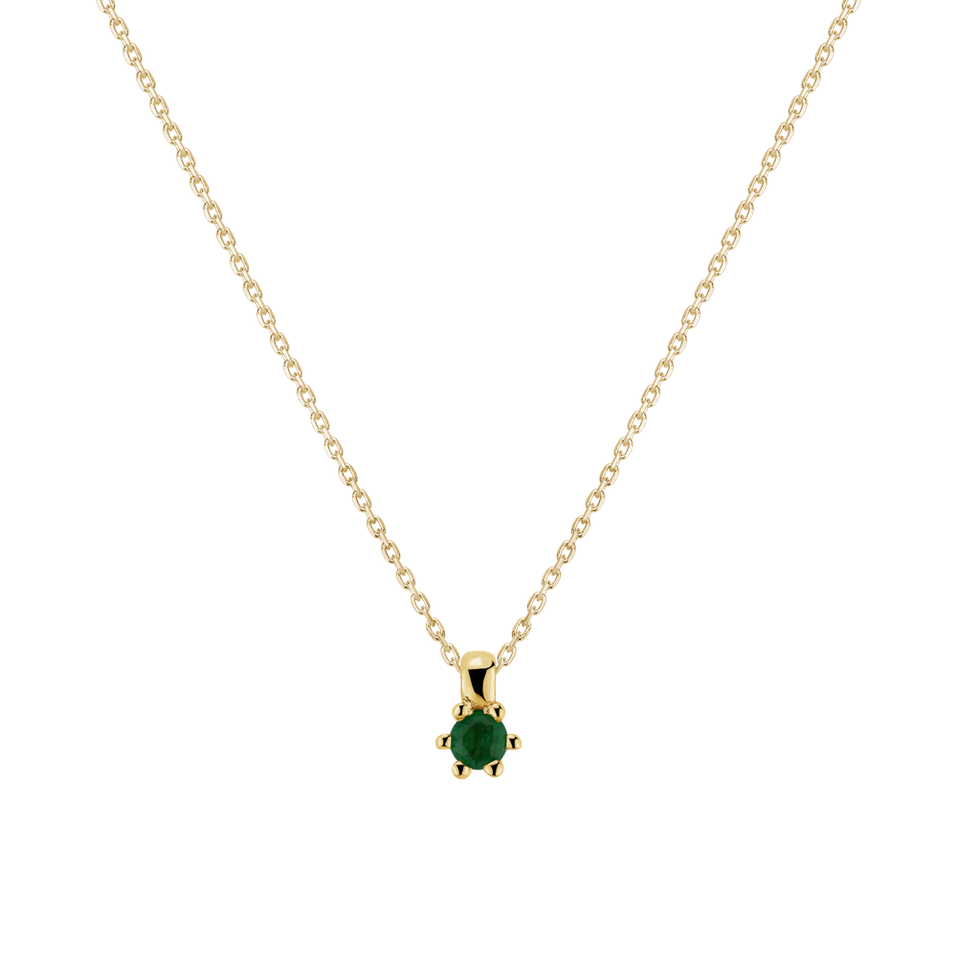 Necklace with Emerald Eternal Drop