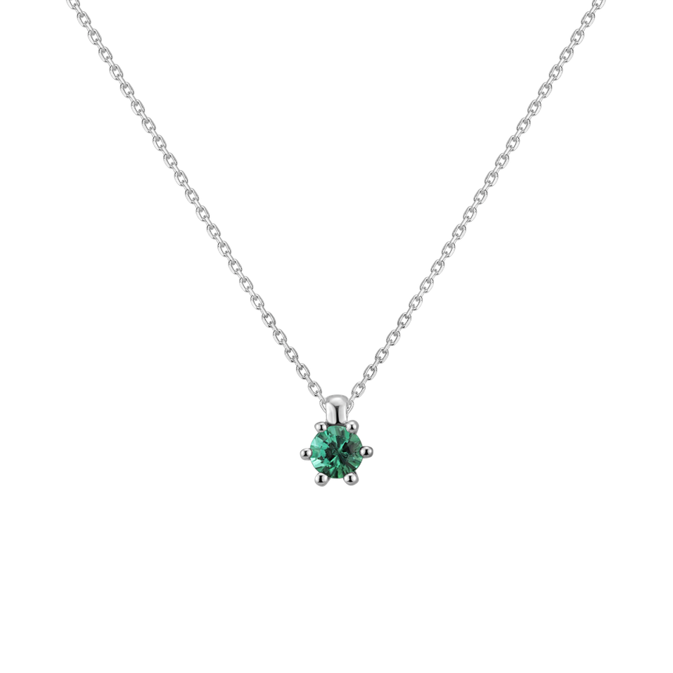 Necklace with Emerald Eternal Drop