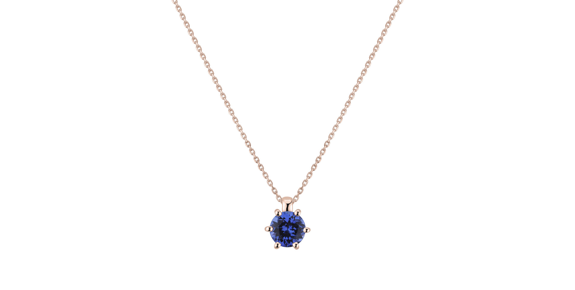 Necklace with Tanzanite Eternal Drop