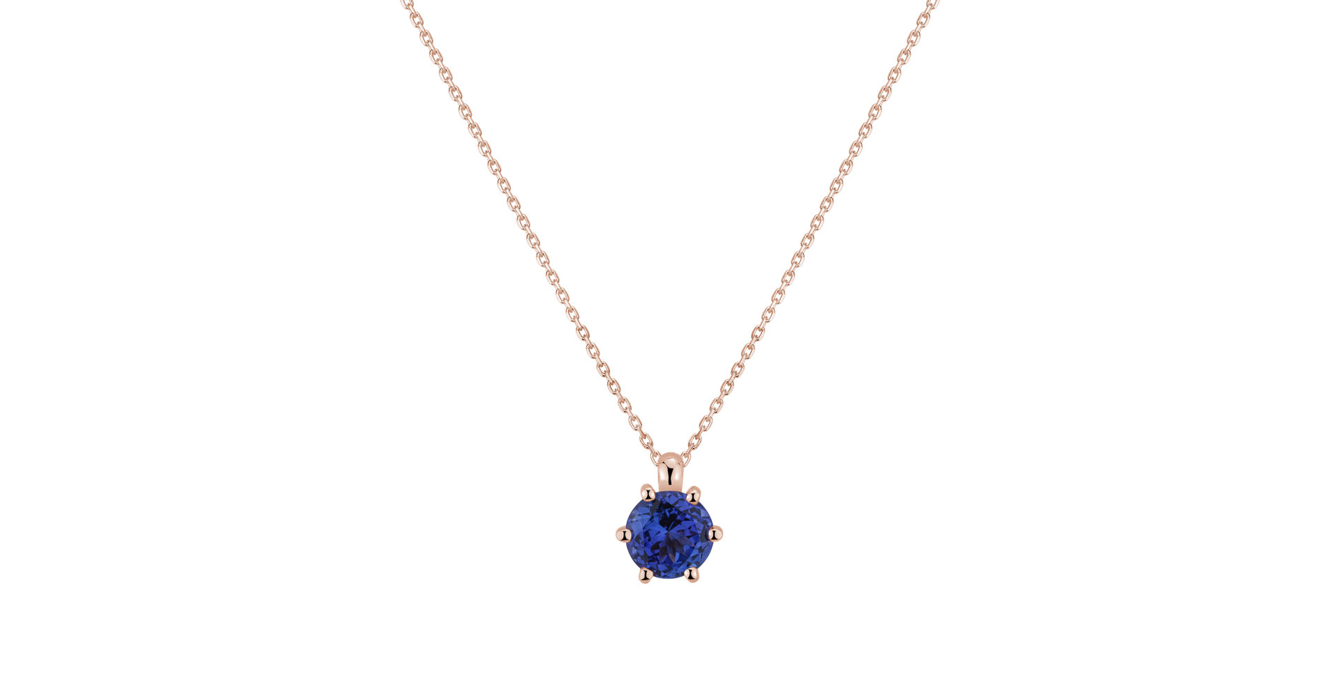 Necklace with Tanzanite Eternal Drop