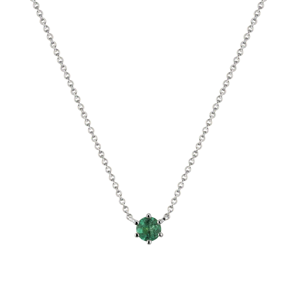 Necklace with Emerald Essential Drop