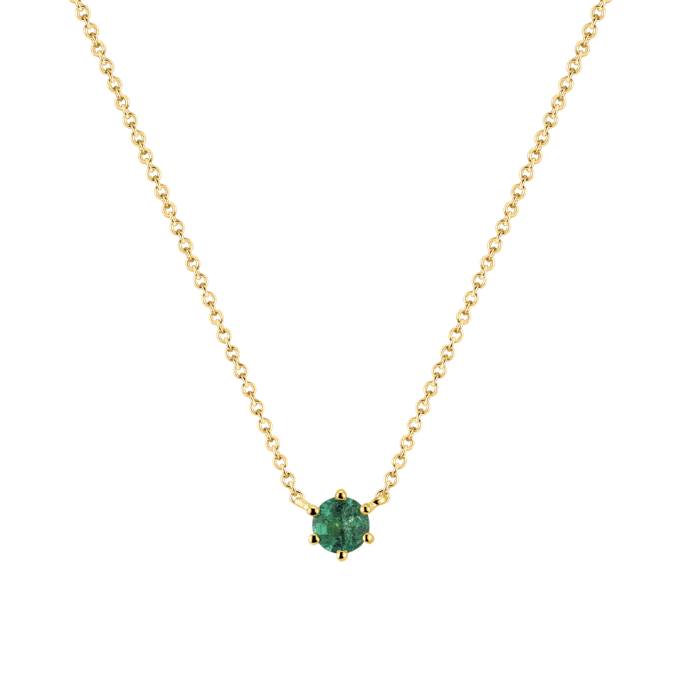 Necklace with Emerald Essential Drop