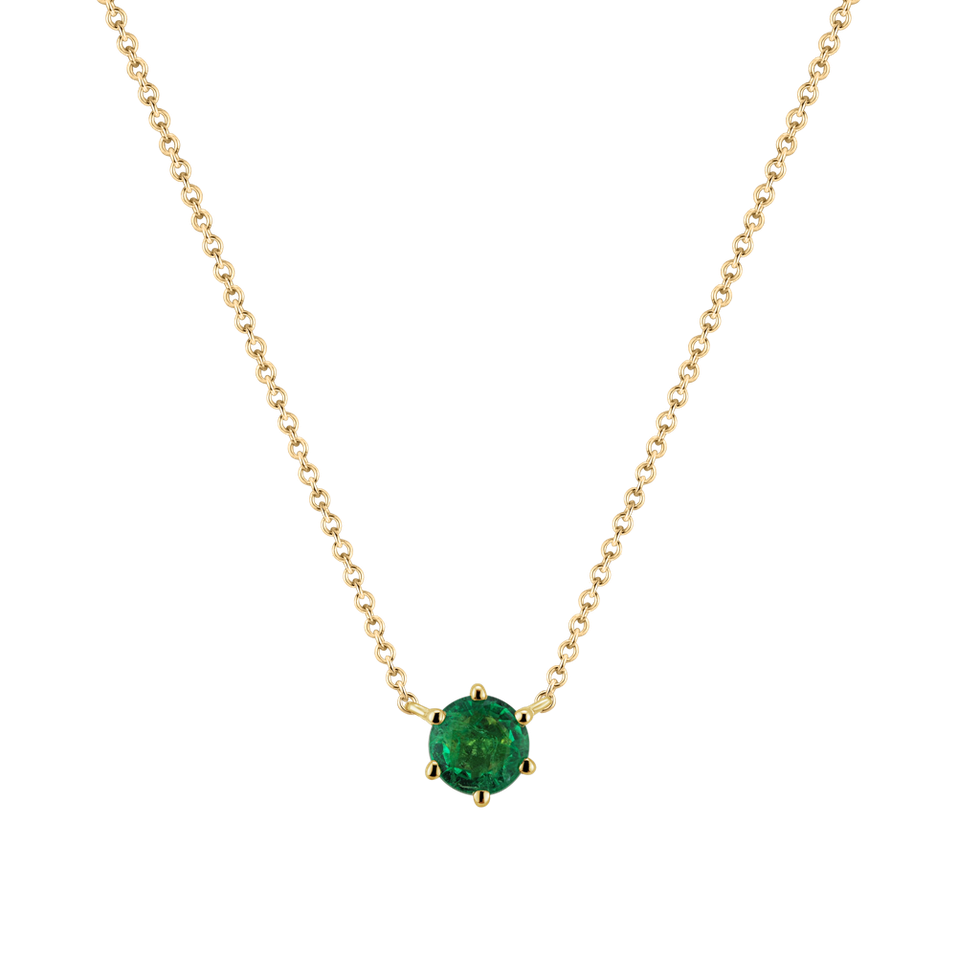 Necklace with Emerald Essential Drop
