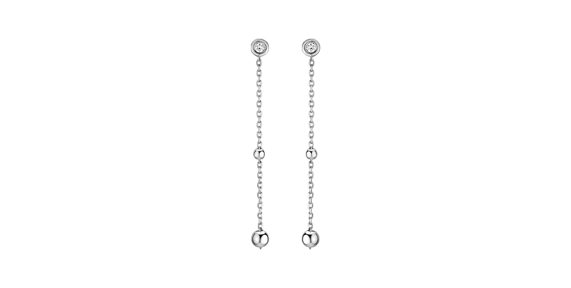 Diamond earrings Dots Waterfall