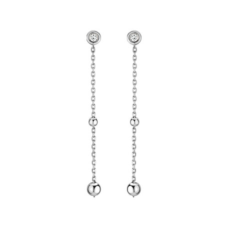 Diamond earrings Dots Waterfall