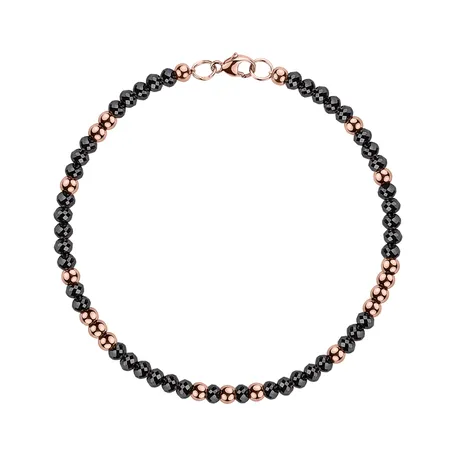 Bracelet with black diamonds Marbles Mood