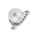 Diamond ring with Pearl Sea Etude2