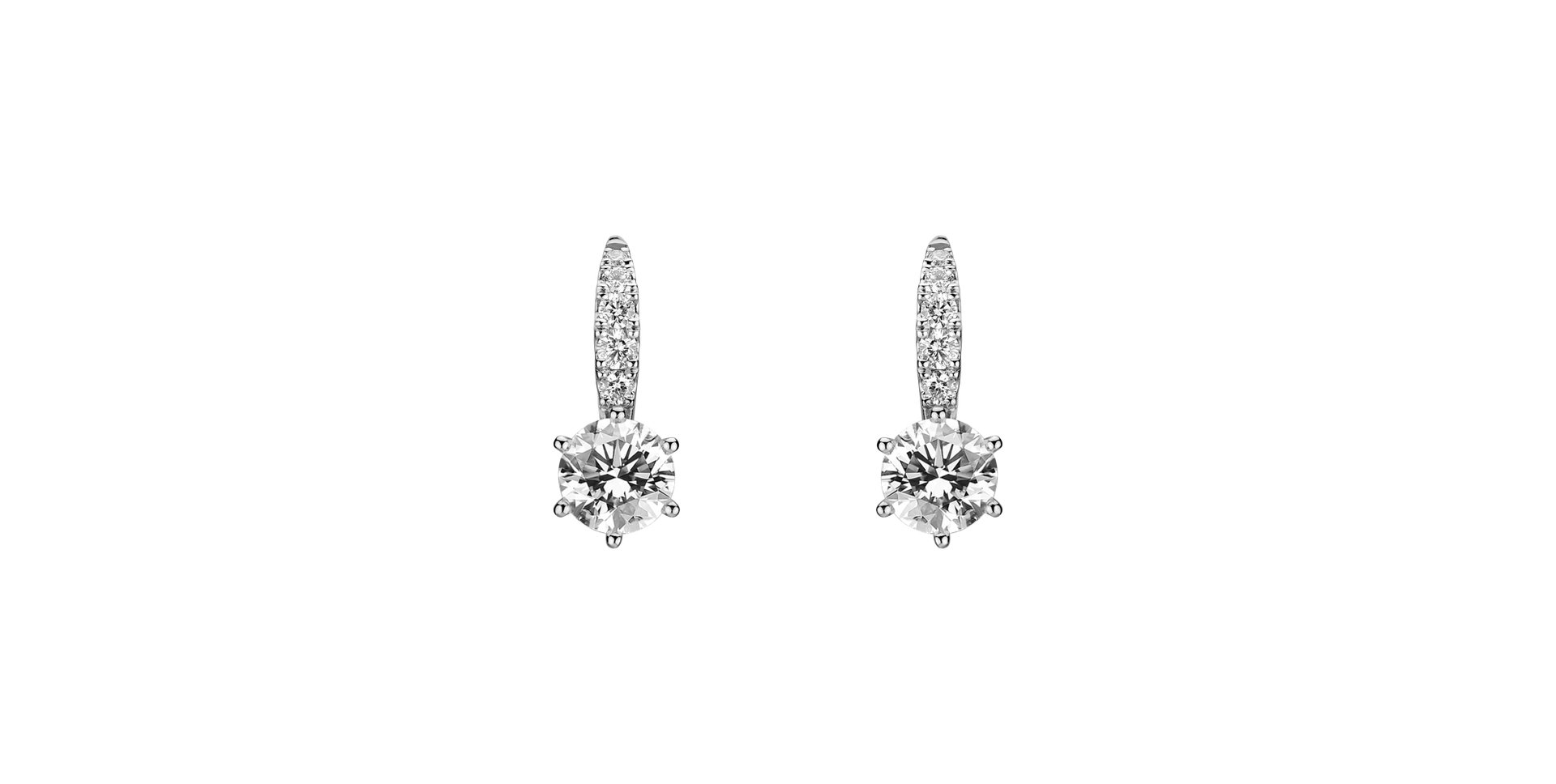Diamond earrings Sparkless