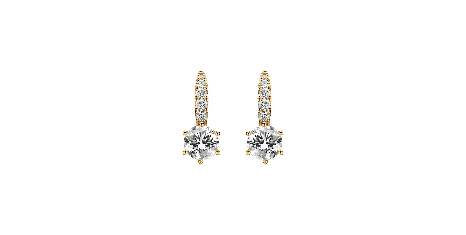 Diamond earrings Sparkless
