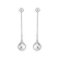 Diamond earrings with Pearl Pearl Fall2