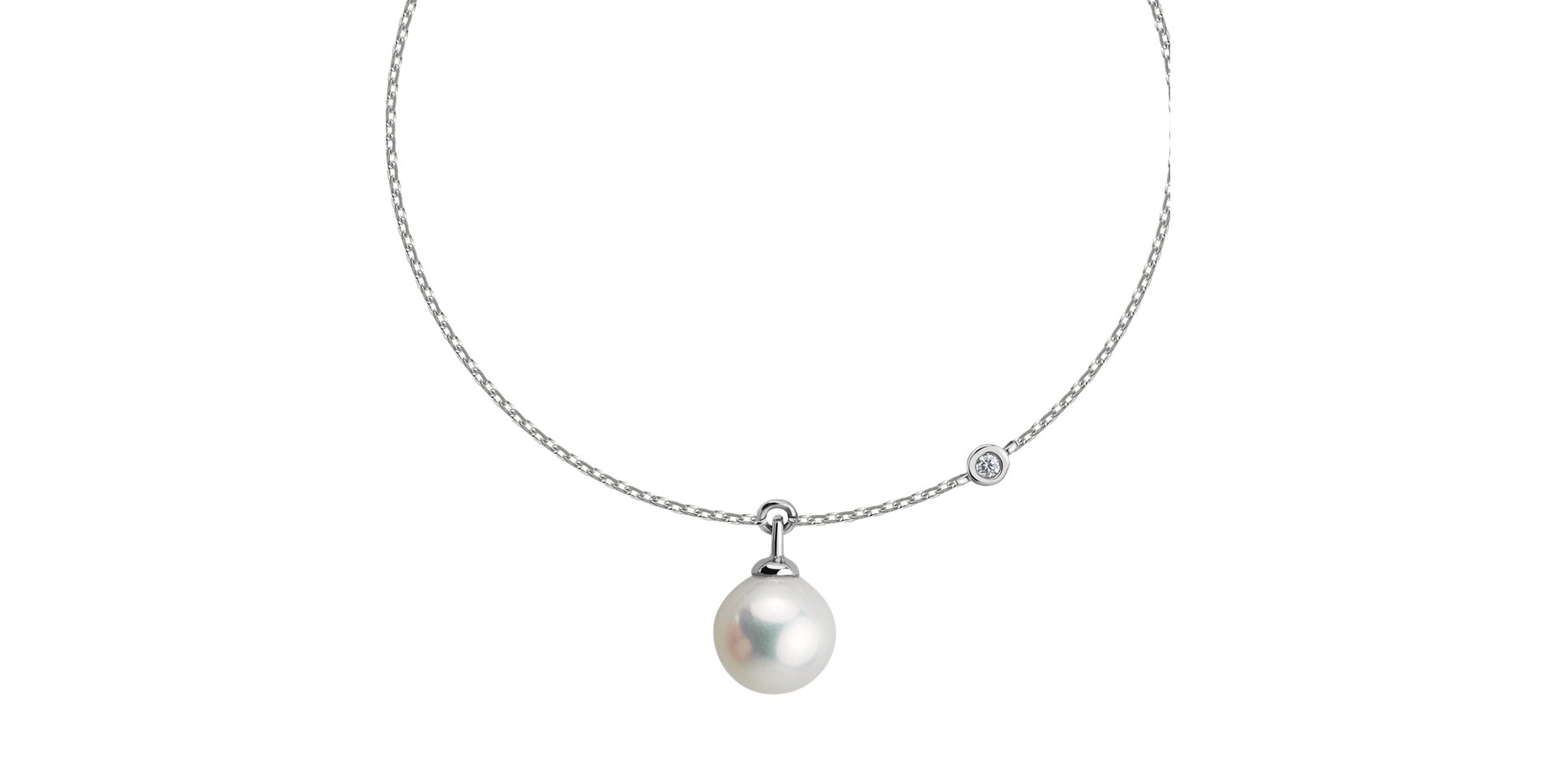 Diamond bracelet with pearl Lovely Lake