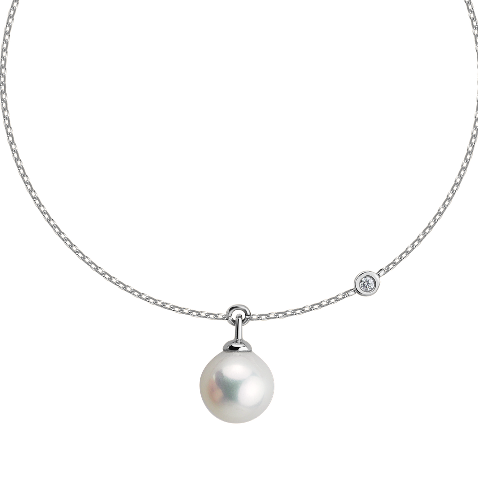 Diamond bracelet with pearl Lovely Lake