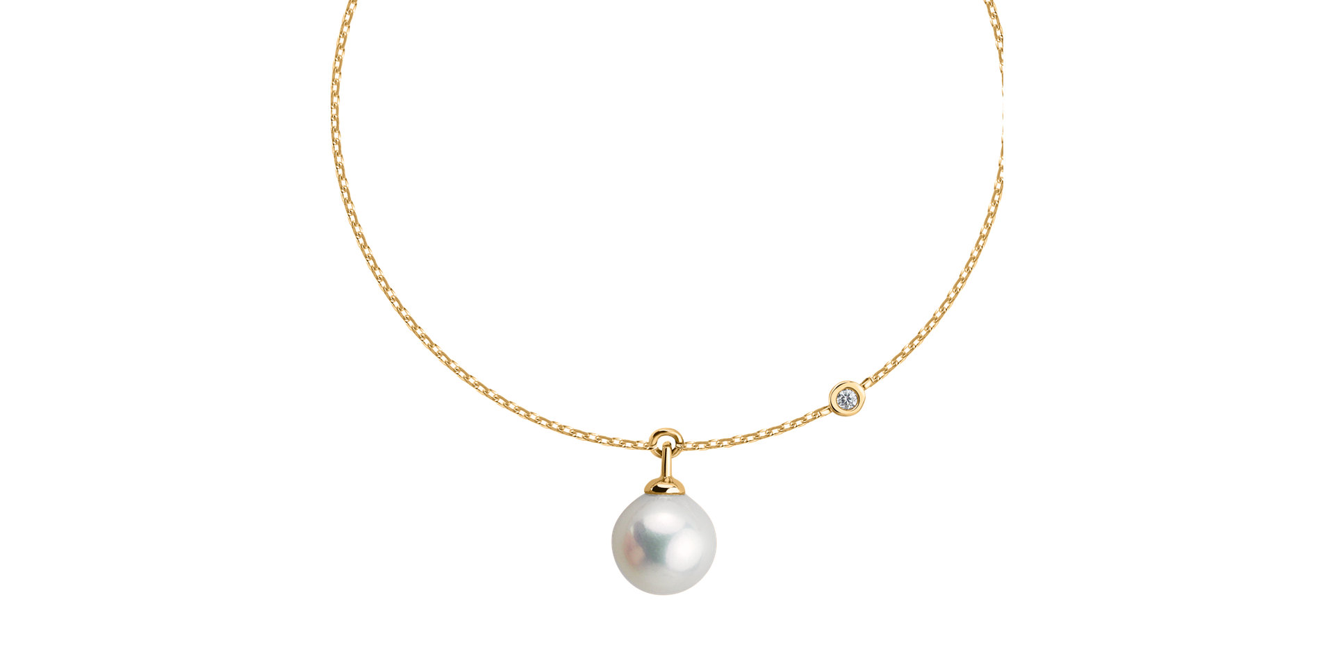 Diamond bracelet with pearl Lovely Lake