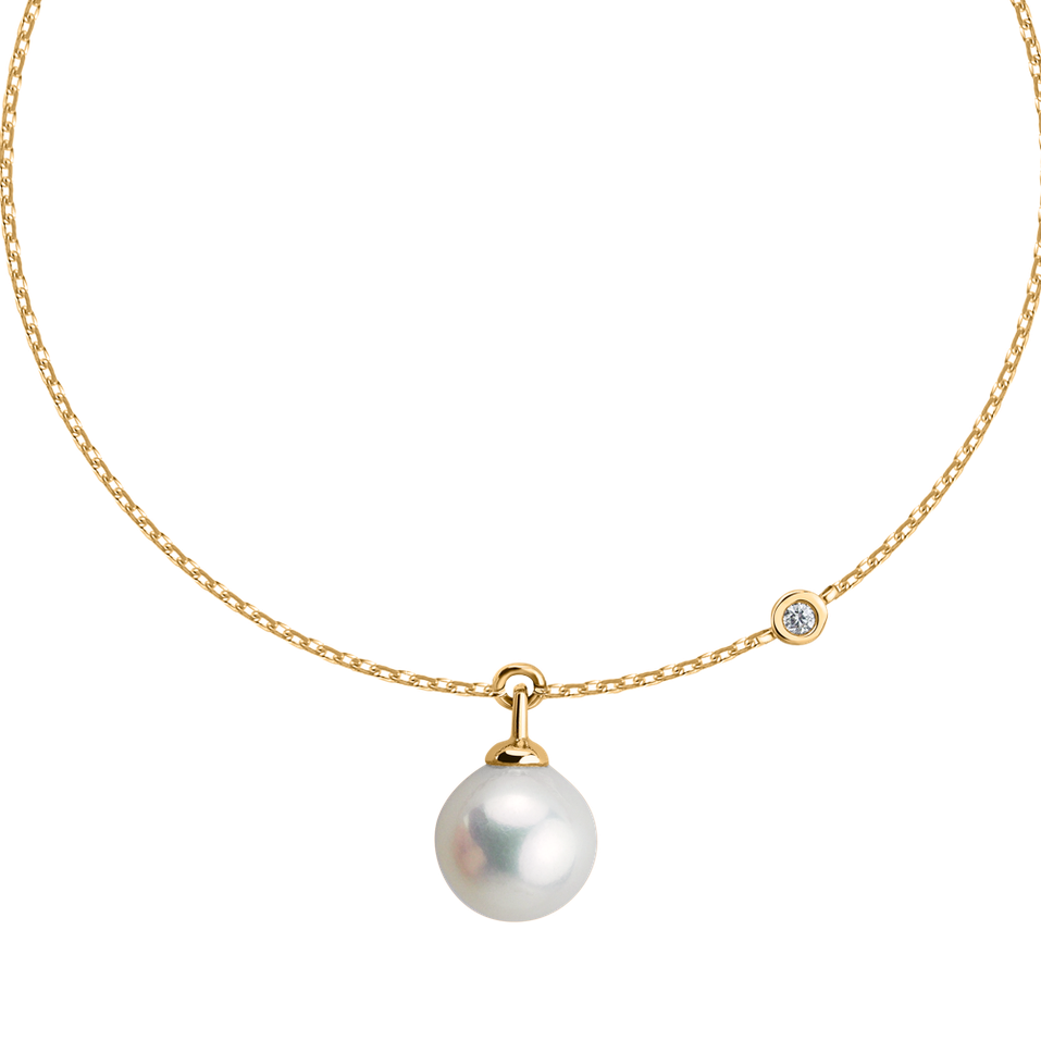 Diamond bracelet with pearl Lovely Lake