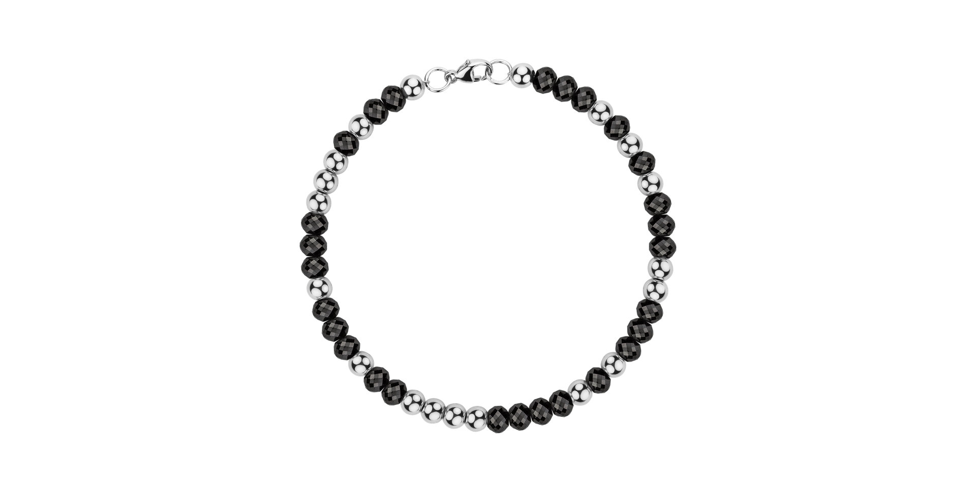 Bracelet with black diamonds Marbles Mood