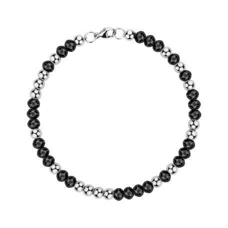 Bracelet with black diamonds Marbles Mood