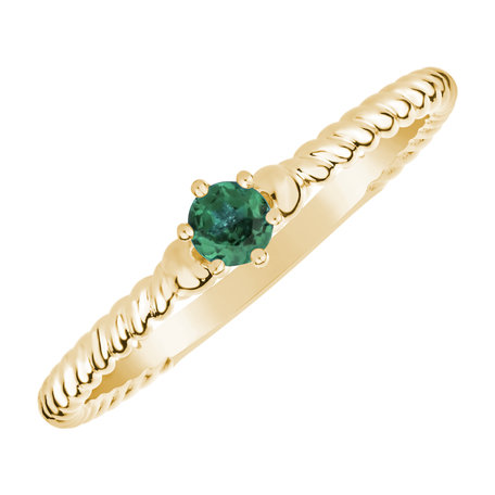 Ring with Emerald Fancy Dream