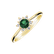 Diamond ring with Emerald Starlet3