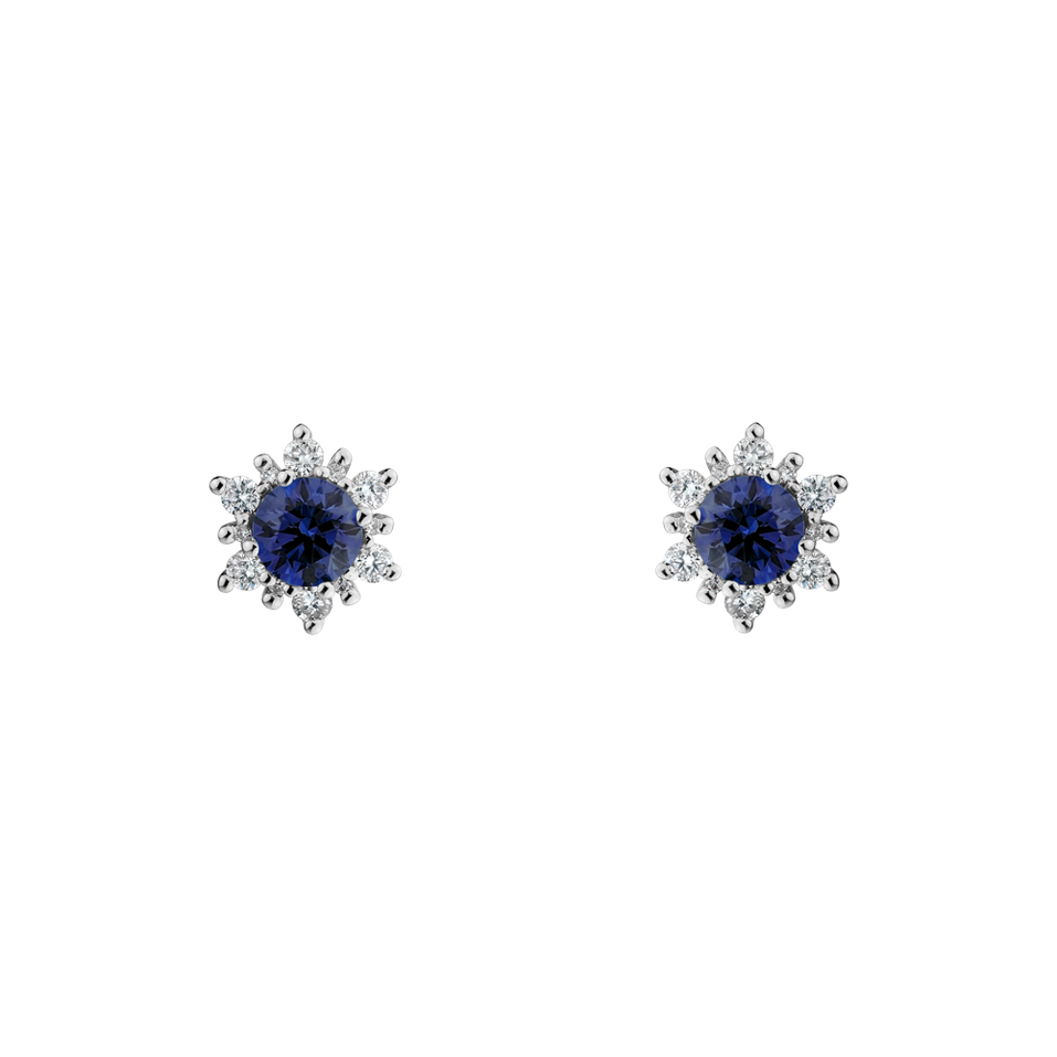Diamond earrings with Tanzanite Fancy Fairytale