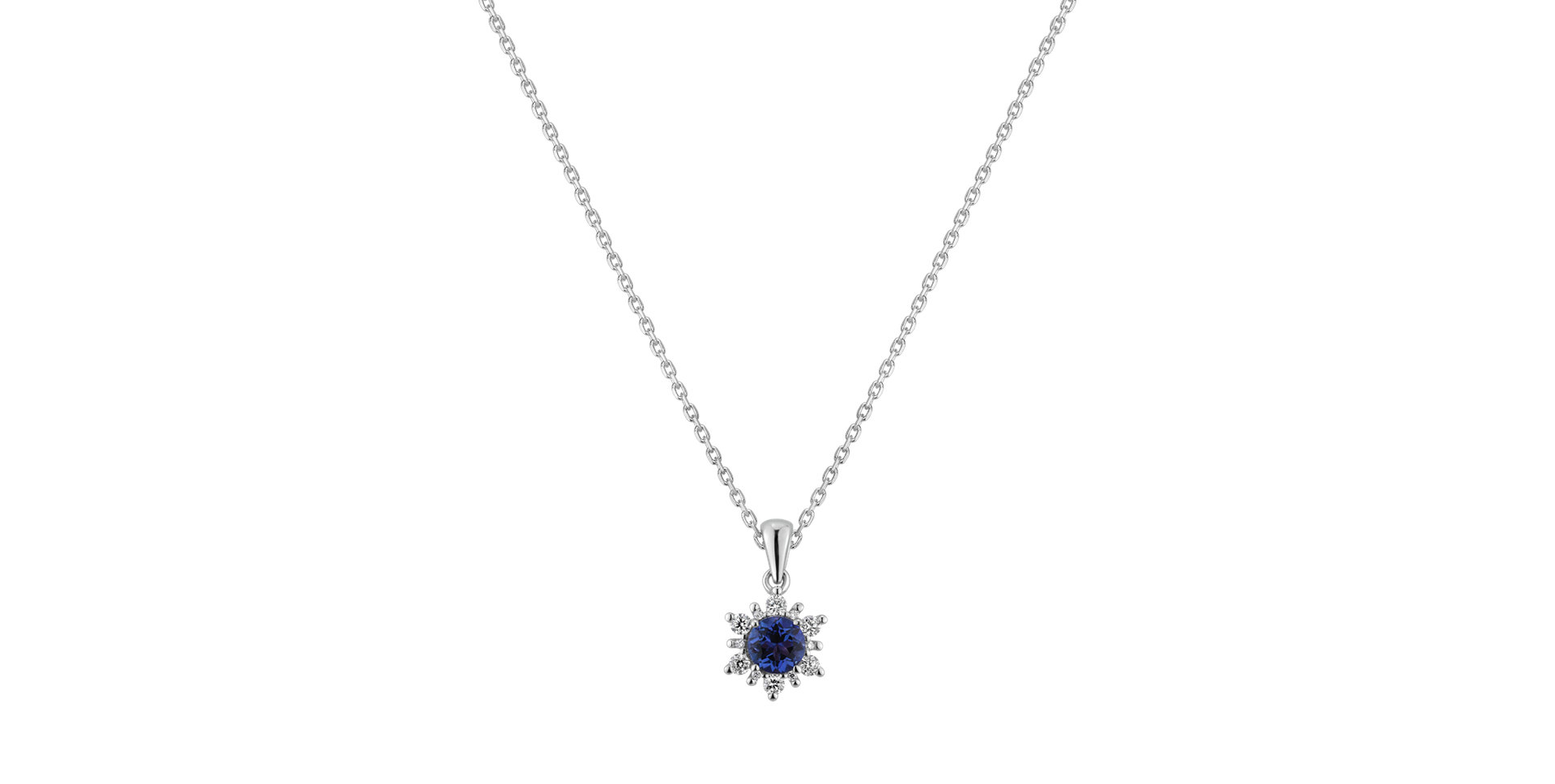Diamond pendant with Tanzanite Fancy Fairytale