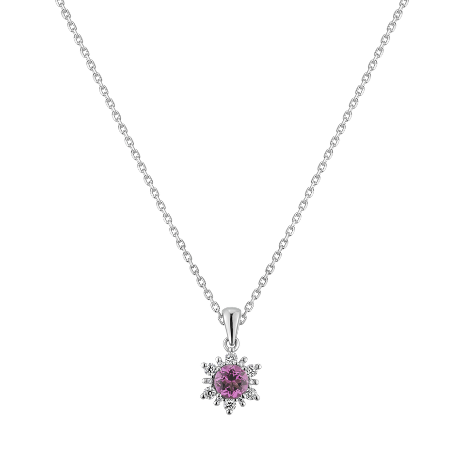 Diamond pendant with Spinel Fancy Fairytale