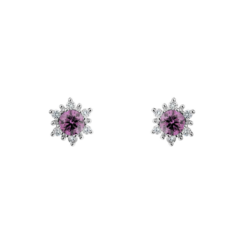 Diamond earrings with Spinelem Fancy Fairytale