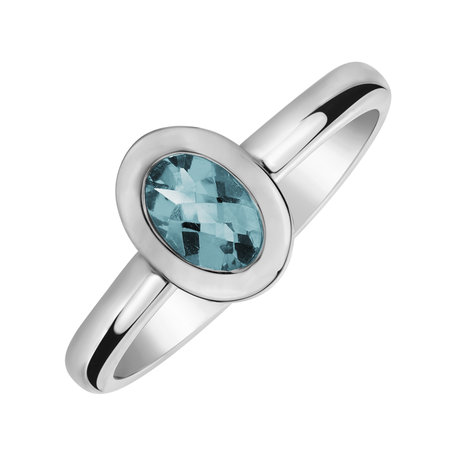 Ring with Topaz Sky Space Bonbon