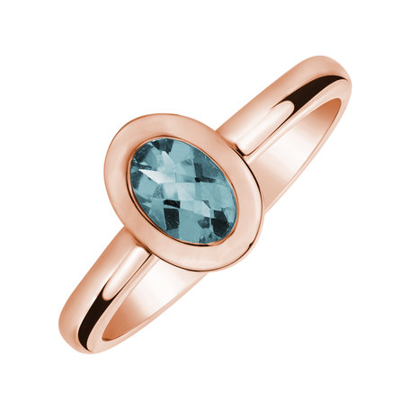 Ring with Topaz Sky Space Bonbon